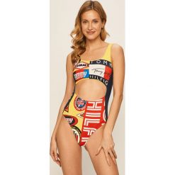 Tommy Hilfiger - Strój kąpielowy. Stroje kąpielowe damskie TOMMY HILFIGER, s, bez wzorów, z elastanu. Za 469,90 zł.