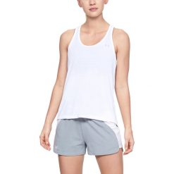 Under Armour Podkoszulek Biały. Białe podkoszulki damskie Under Armour, l, bez wzorów, z poliesteru, bez kołnierzyka. Za 137,95 zł.