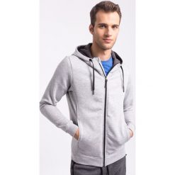 Bluzy męskie: Bluza męska BLM300Z - jasny szary melanż