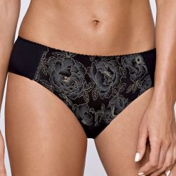 Figi klasyczne Sabina. Brązowe majtki damskie marki Gaia, s, z bawełny. Za 44,99 zł.