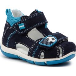 Sandały SUPERFIT - 8-00144-81 M Ocean Combi. Niebieskie sandały chłopięce Superfit, ze skóry. W wyprzedaży za 179,00 zł.