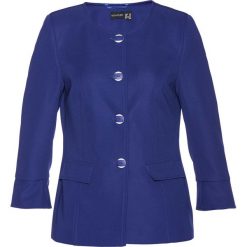 Żakiet bonprix błękit królewski. Niebieskie żakiety damskie marki bonprix. Za 49,99 zł.