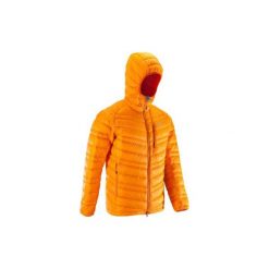 Kurtka alpinistyczna puchowa Alpinism Light męska. Pomarańczowe kurtki męskie SIMOND, s, bez wzorów, z materiału, bez kaptura. Za 299,99 zł.