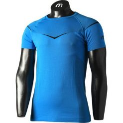 Mico koszulka męska Half Sleeves R/Neck Shirt Skintech MA03300_005 L/XL Blue. Niebieskie koszulki męskie Mico, xl, bez wzorów, bez kołnierzyka, bez rękawów, do biegania. Za 199,00 zł.