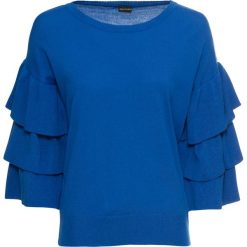 Sweter bonprix niebieski. Swetry damskie bonprix. Za 89,99 zł.