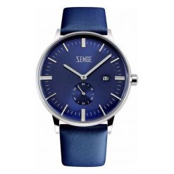 Zegarek Zemge Zegarek męski z kolekcji WALLSTREET Niebieski ZC0302BLUE uniwersalny. Niebieskie zegarki męskie Zemge. Za 332,10 zł.