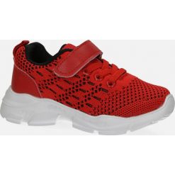 Czerwone buty sportowe na rzep casu 20p10/r. Czerwone buty dziewczęce sportowe Casu, bez wzorów, bez zapięcia. Za 39,99 zł.