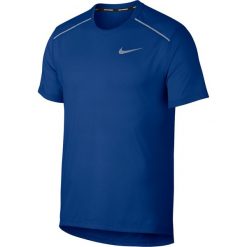 Koszulka Nike Rise 365 Short-Sleeve Top M Niebieska. Niebieskie koszulki męskie marki Nike, m, bez wzorów, z tkaniny, bez kołnierzyka, z krótkim rękawem, krótkie, do biegania. Za 159,99 zł.