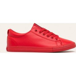 Big Star - Tenisówki. Czerwone trampki i tenisówki damskie BIG STAR, bez wzorów, z gumy, na sznurówki. Za 129,90 zł.