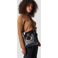MANGO Torba Andy - Black. Czarne torebki klasyczne damskie Mango, w paski. Za 202,95 zł.