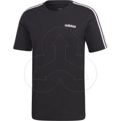 Koszulka męska ADIDAS Essentials 3-Stripes bawełna. Czarne koszulki męskie Adidas, m, w paski, z bawełny, na fitness i siłownię. Za 89,99 zł.