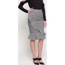 Missguided - Spódnica. Szare spódniczki damskie marki Missguided, s, bez wzorów, z elastanu, z podwyższonym stanem, midi, dopasowane. W wyprzedaży za 59,90 zł.