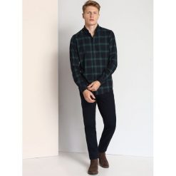KOSZULA DŁUGI RĘKAW MĘSKA SLIM FIT. Szare koszule męskie slim marki House, l, z bawełny. Za 59,99 zł.