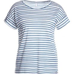 Topy sportowe damskie: Icebreaker ARIA SCOOP Tshirt z nadrukiem snow/prussian blue
