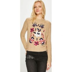Pepe Jeans - Sweter Lali. Swetry damskie Pepe Jeans, s, z nadrukiem, z elastanu, bez rękawów, bez kaptura. W wyprzedaży za 149,90 zł.