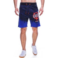 Krótkie spodenki męskie niebieskie Recea. Niebieskie spodenki i szorty męskie Recea, xl, bez wzorów, z bawełny, krótkie. Za 34,99 zł.