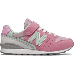 New Balance YV996PMT. Szare buty dziewczęce sportowe marki New Balance, z materiału, na sznurówki. Za 229,99 zł.