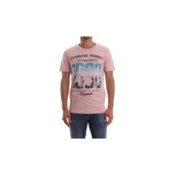 T-shirty z krótkim rękawem Jack Jones 12138798 RART. Różowe t-shirty męskie Jack & Jones, s, bez wzorów, bez kołnierzyka, krótkie. Za 39,92 zł.