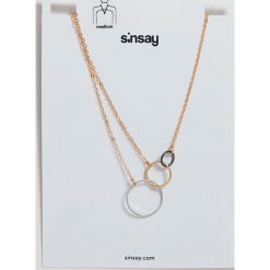 Łańcuszek z okrągłą zawieszką - Beżowy. Brązowe łańcuszki damskie Sinsay. Za 10,00 zł.