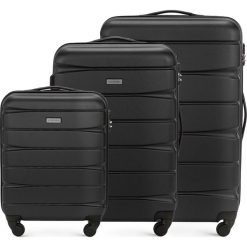 Zestaw walizek 56-3A-36S-10. Czarne walizki Wittchen, bez wzorów, eleganckie. Za 557,72 zł.