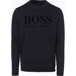 Bejsbolówki męskie: BOSS Casual – Męska bluza nierozpinana – WLan, niebieski