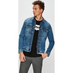 Tommy Jeans - Kurtka. Niebieskie płaszcze męskie marki Tommy Jeans, m, bez wzorów, z elastanu, krótkie, bez kaptura. Za 449,90 zł.