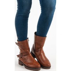 Workery RYLEIGH. Czarne botki damskie Merg, bez obcasa, bez zapięcia. Za 99,99 zł.