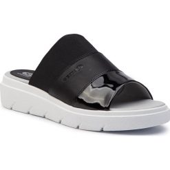 Klapki GEOX - D Tamas B D92DLB 00254 C9999 Black. Czarne klapki damskie Geox, bez wzorów, ze skóry ekologicznej, bez obcasa. W wyprzedaży za 239,00 zł.