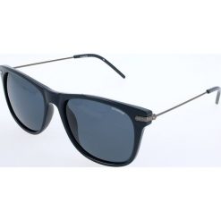 Męskie okulary przeciwsłoneczne w kolorze niebiesko-srebrnym. Szare okulary przeciwsłoneczne męskie marki Polaroid, z tworzywa sztucznego. W wyprzedaży za 94,95 zł.