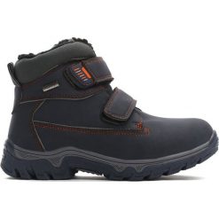 Granatowe Traperki Out In Front. Niebieskie buty zimowe chłopięce Born2be, z materiału, z okrągłym noskiem, na zamek. Za 89,99 zł.