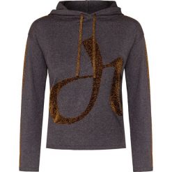 Sweter DEHA HARMONIC. Szare swetry damskie Deha, bez wzorów, z kaszmiru, bez rękawów, z kapturem. W wyprzedaży za 581,00 zł.