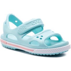 Sandały CROCS - Crocband II Sandal Ps 14854 Relaxed Fit. Niebieskie sandały dziewczęce Crocs, z tworzywa sztucznego. W wyprzedaży za 119,00 zł.