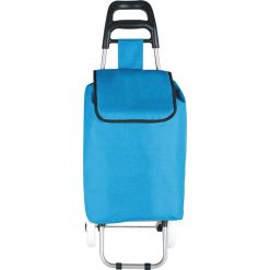 Shopper bag damskie: Torba „Clichy” w kolorze niebieskim na zakupy – 35 x 95 x 28 cm