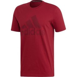 Koszulka męska adidas MH BOS Tee EB5244. Czerwone koszulki męskie Adidas, m, bez wzorów, z bawełny, klasyczne, z kontrastowym kołnierzykiem, bez rękawów. Za 89,00 zł.