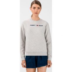 Tommy Jeans Essential Bluza Szary. Szare bluzy damskie Tommy Jeans, s, z haftami, z bawełny, bez rękawów, bez kaptura. Za 376,95 zł.