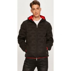 Armani Exchange - Kurtka puchowa. Niebieskie płaszcze męskie Armani Exchange, s, bez wzorów, z poliesteru, długie, z kapturem. Za 1219,00 zł.