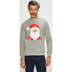 Jack & Jones - Bluza. Szare bejsbolówki męskie Jack & Jones, l, z nadrukiem, z bawełny, bez kaptura. Za 119,90 zł.