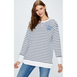 Tommy Hilfiger - Bluza. Białe bluzy damskie TOMMY HILFIGER, s, z nadrukiem, z bawełny, bez rękawów, bez kaptura. W wyprzedaży za 269,90 zł.