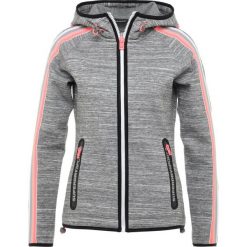 Bluzy sportowe damskie: Superdry GYMTECH BOUNCE ZIPHOOD Bluza rozpinana grey super grit