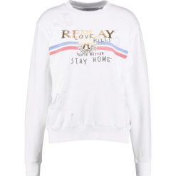 Bluzy damskie: Replay Bluza white