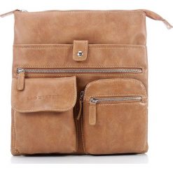 Listonoszki damskie: Koniakowa Torebka damska Bag Street Vintage Listonoszka