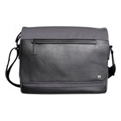 Skórzana torba na ramię unisex DAAG Happy Club 2. Szare torby męskie skórzane daag, bez wzorów, ze skóry, na ramię. Za 369,99 zł.