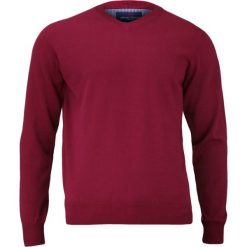 Czerwony, Rubinowy Sweter Męski w Serek - 100% BAWEŁNA - Adriano Guinari SWADGSS16RUBIN. Czerwone swetry męskie m, z bawełny, klasyczne. Za 99,00 zł.