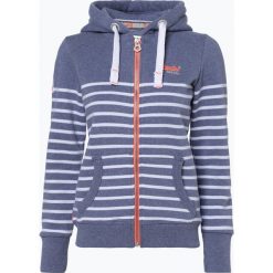 Bluzy damskie: Superdry – Damska bluza rozpinana, niebieski