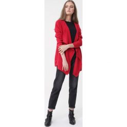 Bordowy Kardigan Aleah. Czerwone swetry damskie Born2be, s, bez wzorów. Za 79,99 zł.