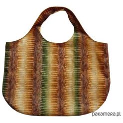 Shopper bag damskie: Torba na zakupy Kolorowy Krokodyl