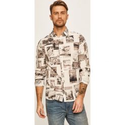 Desigual - Koszula. Białe koszule męskie Desigual, m, bez wzorów, z bawełny, klasyczne, z klasycznym kołnierzykiem, z długim rękawem. Za 299,90 zł.