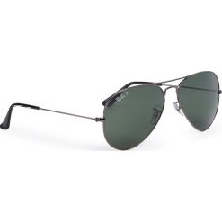 Okulary przeciwsłoneczne RAY-BAN - Aviator Large Metal 0RB3025 004/58 Gunmetal. Szare okulary przeciwsłoneczne damskie Ray-Ban. W wyprzedaży za 549,00 zł.