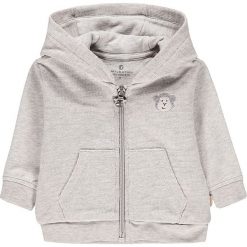 Bluza w kolorze szarym. Szare bluzy niemowlęce Mother Nature & Me, z aplikacjami, z wełny, bez rękawów, bez kaptura. W wyprzedaży za 92,95 zł.
