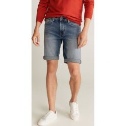 Mango Man - Szorty jeansowe Rock. Zielone spodenki i szorty męskie Mango Man, bez wzorów, z elastanu, casualowe. Za 139,99 zł.